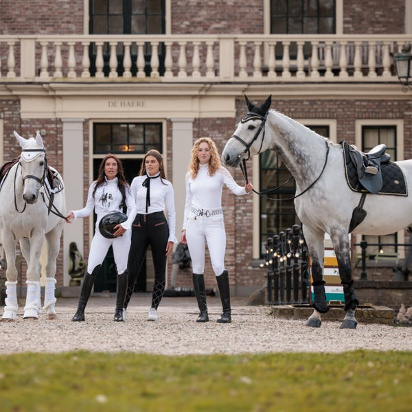 Royal Equestrian Couture Show Shirt With Ribbon - Royal Equestrian