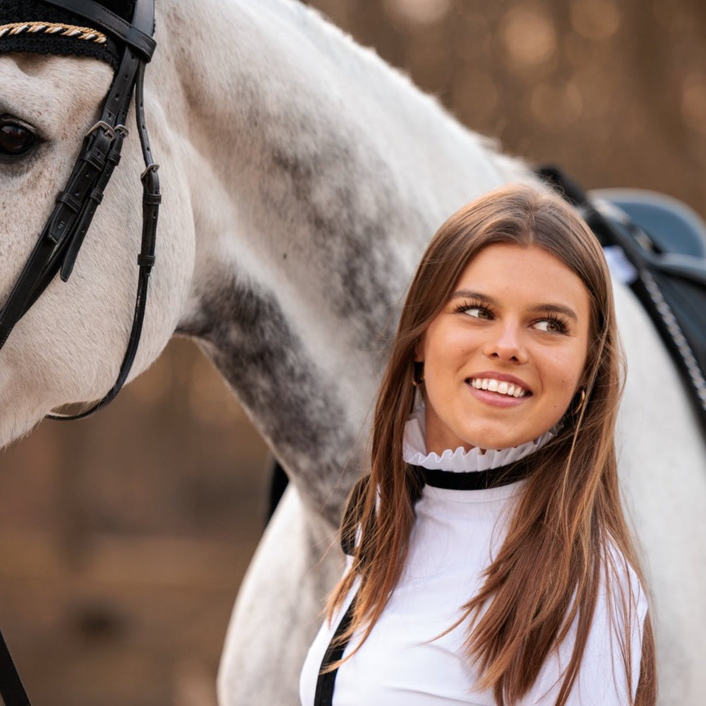 Royal Equestrian Couture Show Shirt With Ribbon - Royal Equestrian