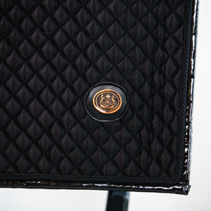 Royal Equestrian Dressurschabracke Schwarz Gesteppt Voll - Royal Equestrian