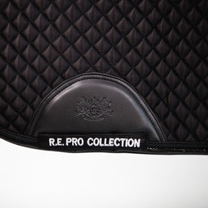 Royal Equestrian Dressurschabracke Schwarz Gesteppt Voll - Royal Equestrian