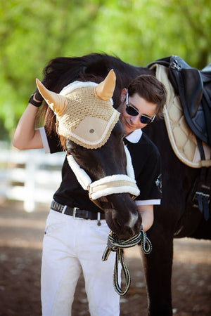 Royal Equestrian Cuscinetto per sella da dressage Crystal Champagne Full - Royal Equestrian