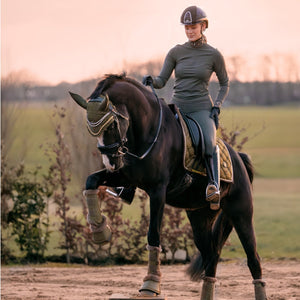 Tapis de selle de dressage Royal Equestrian Olive Gold Full - Royal Equestrian