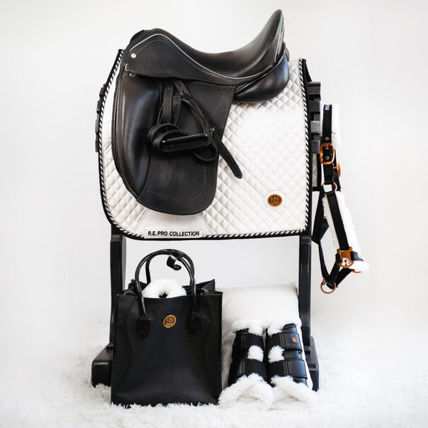 Royal Equestrian Cuscinetto per sella da dressage oro bianco Pro Full - Royal Equestrian