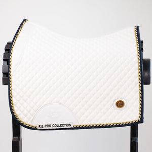 Royal Equestrian Cuscinetto per sella da dressage oro bianco Pro Full - Royal Equestrian