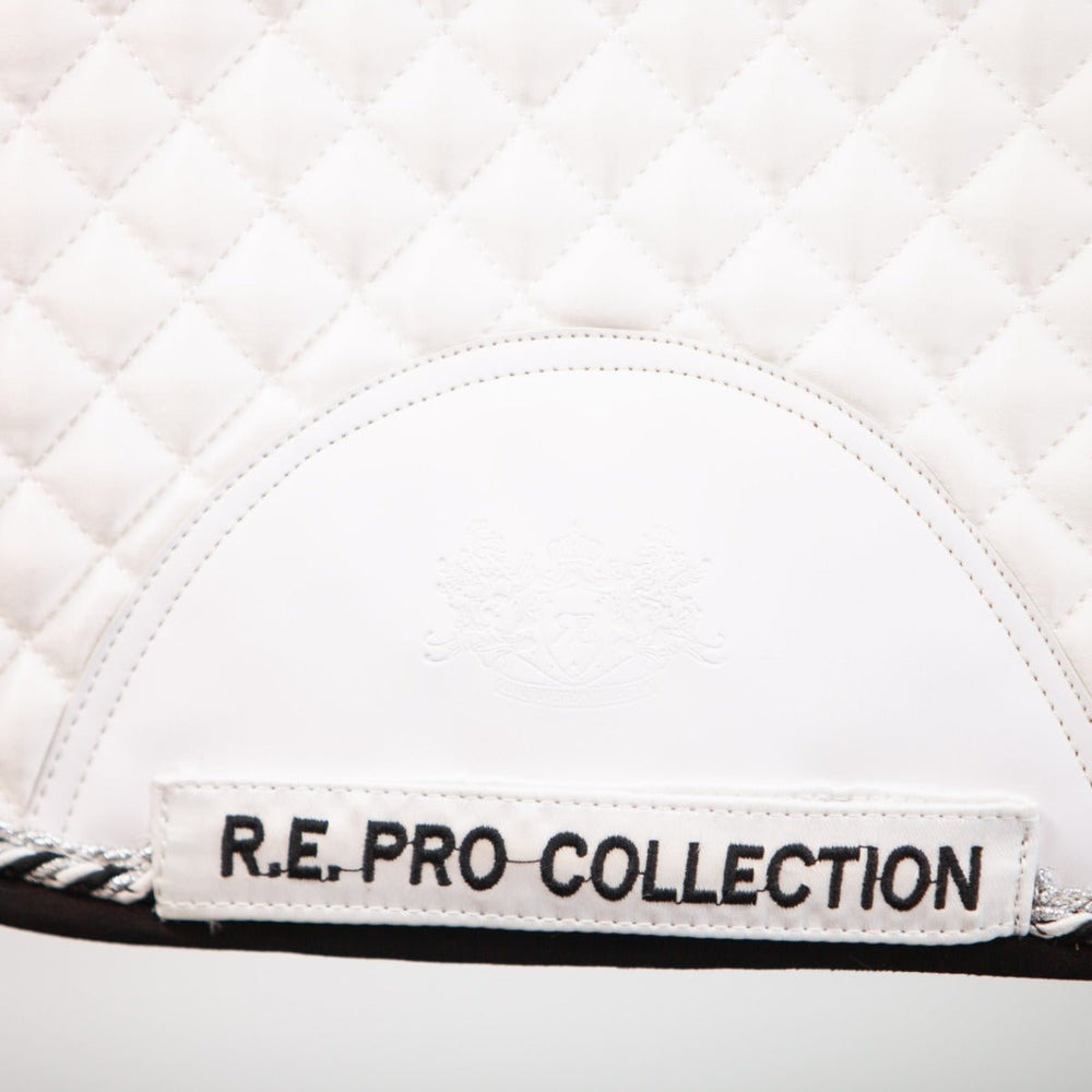 Royal Equestrian Dressurschabracke Weiß Silber Pro Voll - Royal Equestrian