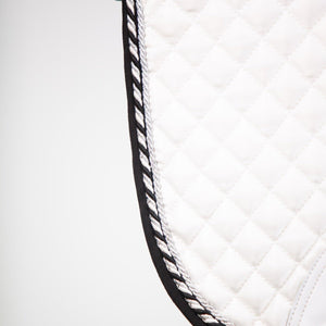 Royal Equestrian Cuscinetto per sella da dressage Bianco Argento Pro Full - Royal Equestrian