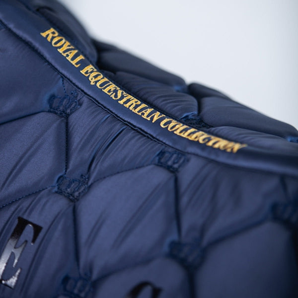 Royal Equestrian Dressage Saddle Royal Blue Full - Royal Equestrian