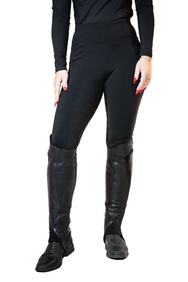 Royal Equestrian Full Grip Riding Tights Black - Royal Equestrian