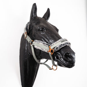 Royal Equestrian Licou en fourrure Argent Plein - Royal Equestrian