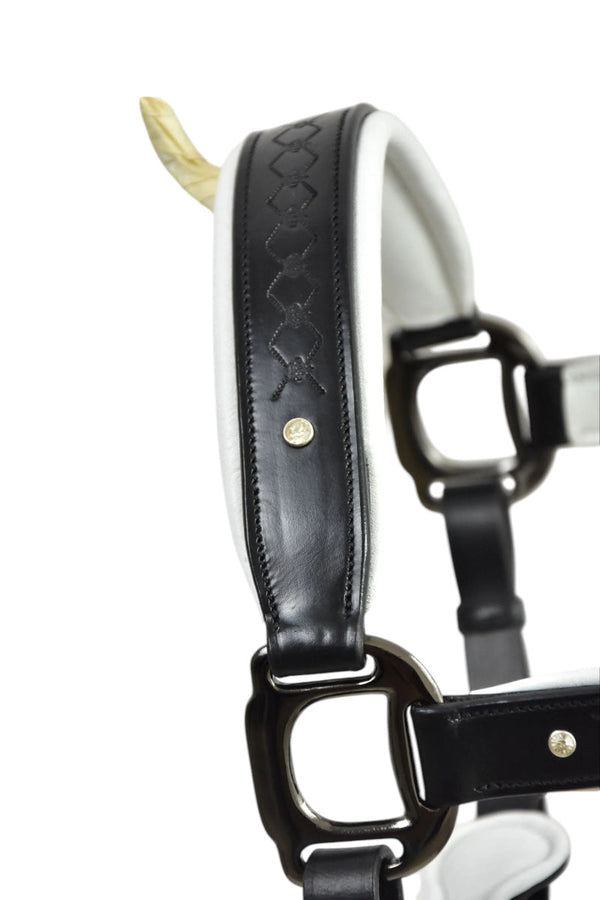 Royal Equestrian Pro Diamond Jog Leather Halter - Royal Equestrian