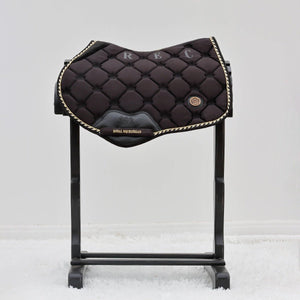 Royal Equestrian Tapis de selle de saut Noir Or Plein - Royal Equestrian