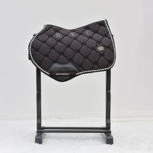 Royal Equestrian Salto Sella Pad Nero Argento Completo - Royal Equestrian