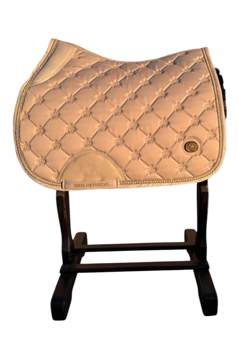Royal Equestrian Sprungschabracke Kristall Champagner Voll - Royal Equestrian