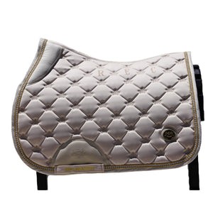 Royal Equestrian Salto Pad Sella Crystal Champagne Full - Royal Equestrian