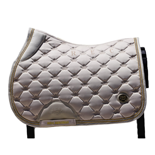 Royal Equestrian Salto Pad Sella Crystal Champagne Full - Royal Equestrian