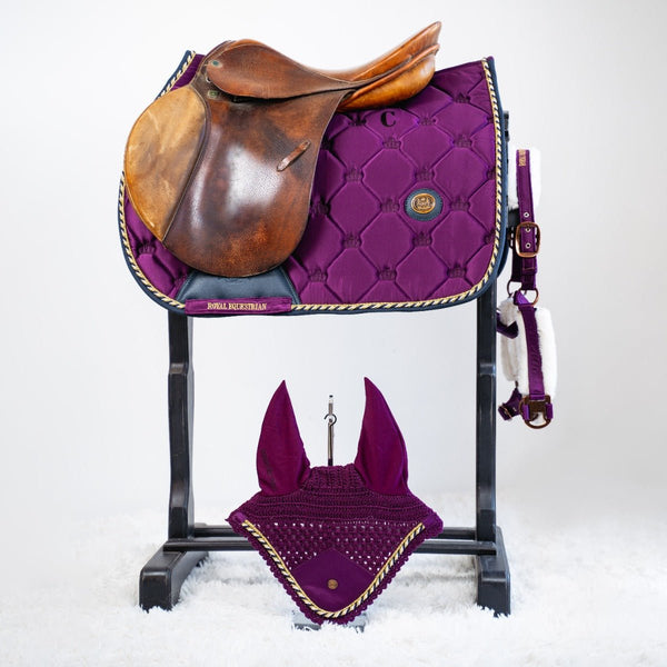 Royal Equestrian Salto Pad Sella Viola Navy completo - Royal Equestrian