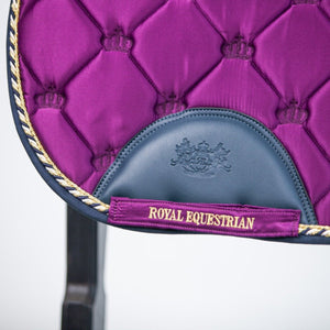 Royal Equestrian Salto Pad Sella Viola Navy completo - Royal Equestrian