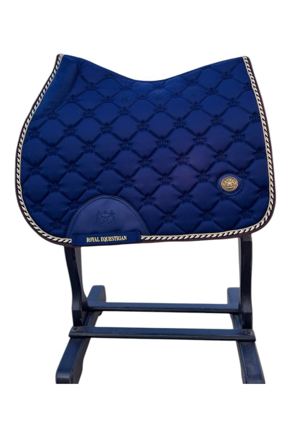 Royal Equestrian Tapis de selle de saut bleu royal complet - Royal Equestrian