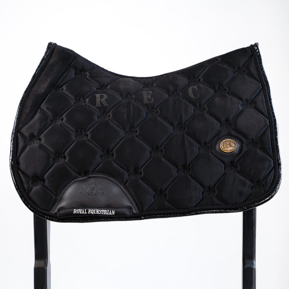 Royal Equestrian Salto Show Sella Pad Nero Cristallo Completo - Royal Equestrian