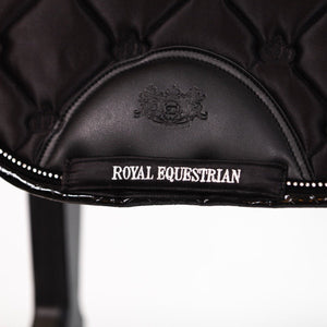 Royal Equestrian Salto Show Sella Pad Nero Cristalli Full - Royal Equestrian