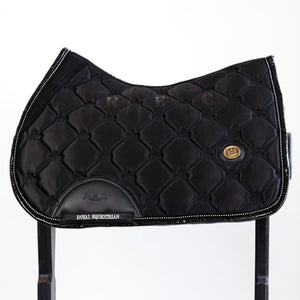 Royal Equestrian Salto Show Sella Pad Nero Cristalli Full - Royal Equestrian