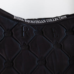 Royal Equestrian Salto Show Sella Pad Nero Argento Completo - Royal Equestrian