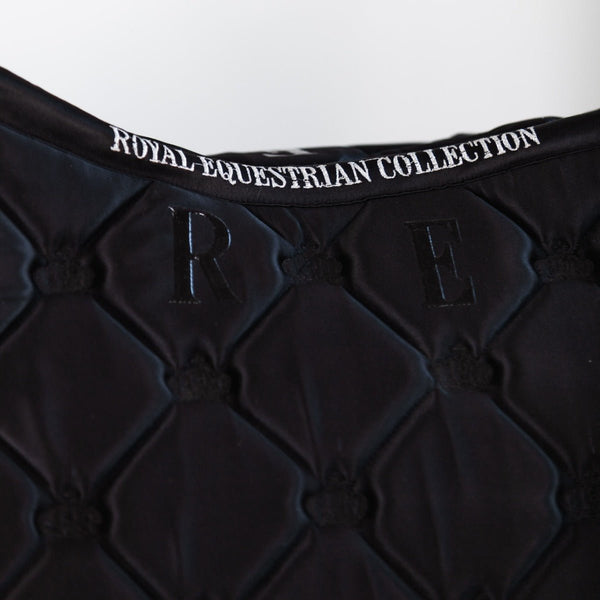 Royal Equestrian Salto Show Sella Pad Nero Argento Completo - Royal Equestrian