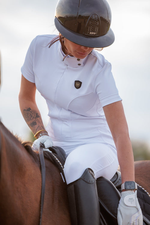 Royal Equestrian La Performance Cleopatra Riding Bodysuit - Blanc - Royal Equestrian