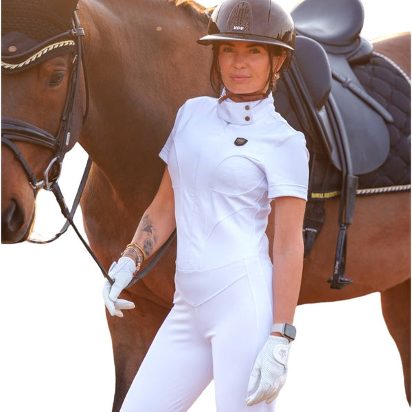 Royal Equestrian La Performance Cleopatra Riding Bodysuit - Blanc - Royal Equestrian