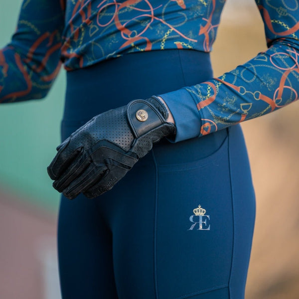 Guanti da equitazione in pelle Royal Equestrian - Royal Equestrian
