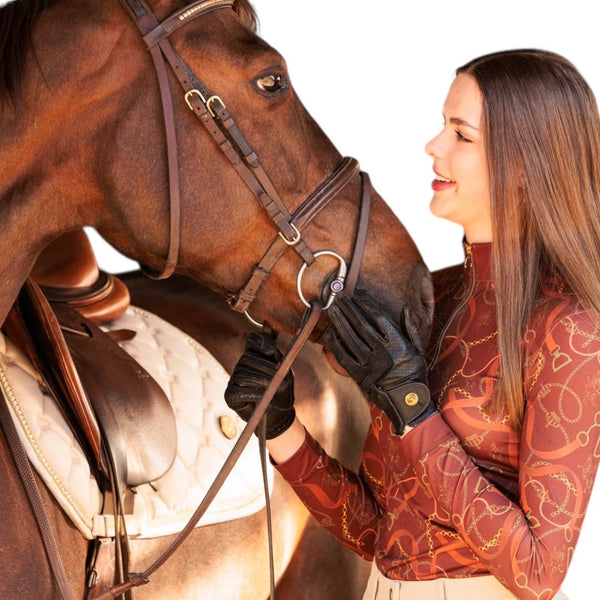 Guanti da equitazione in pelle Royal Equestrian - Royal Equestrian