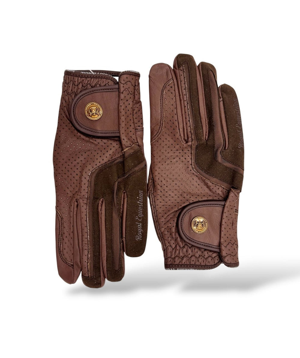 Guanti da equitazione in pelle Royal Equestrian - Royal Equestrian