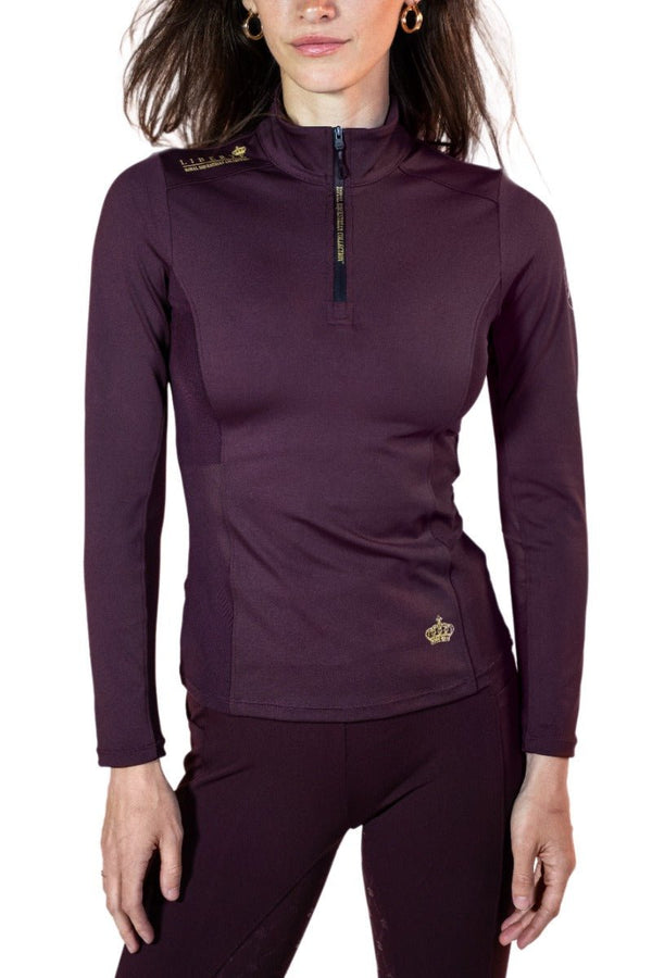 Royal Equestrian Liberte Base Layer Burgundy - Royal Equestrian