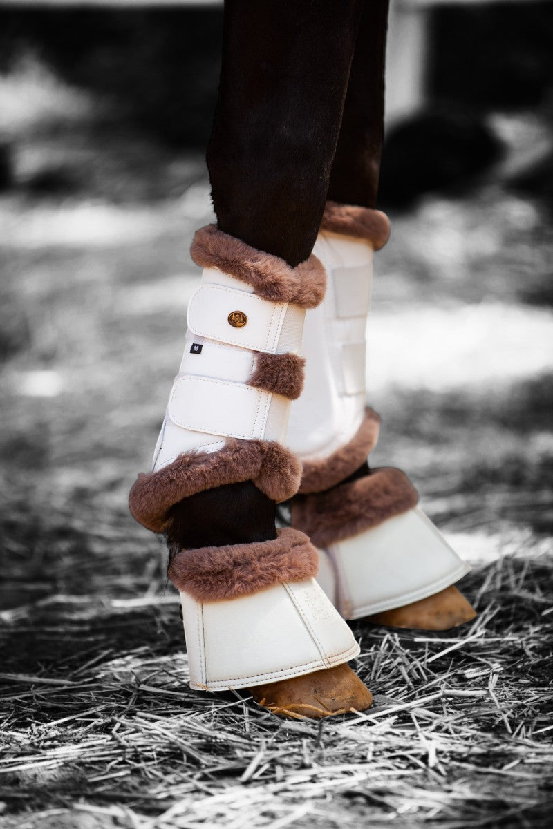 Royal Equestrian Lined Brushing Boots White - Royal Equestrian