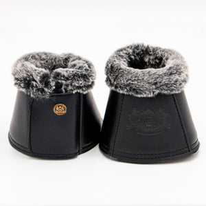 Royal Equestrian Premium Bell Boots Black Silver - Royal Equestrian