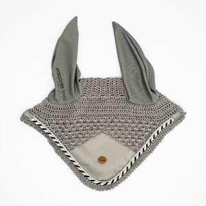 Royal Equestrian Premium Ear Bonnet Silver Full - Royal Equestrian