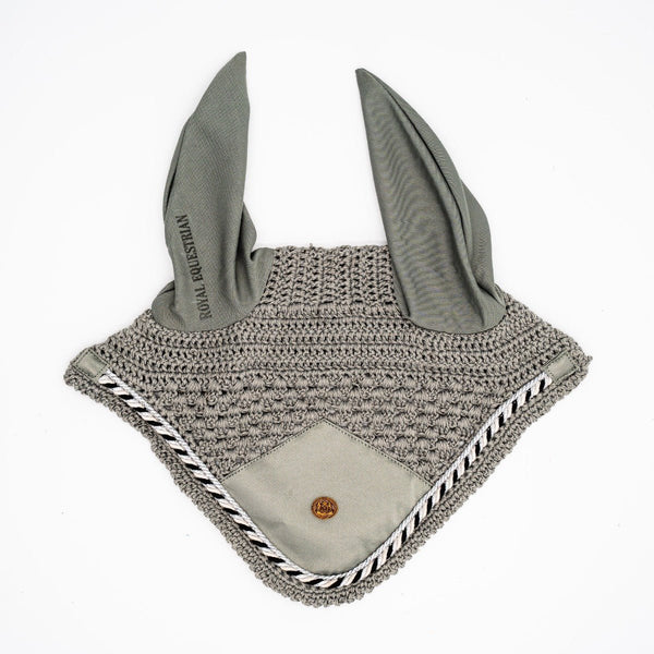 Royal Equestrian Premium Ear Bonnet Silver Full - Royal Equestrian