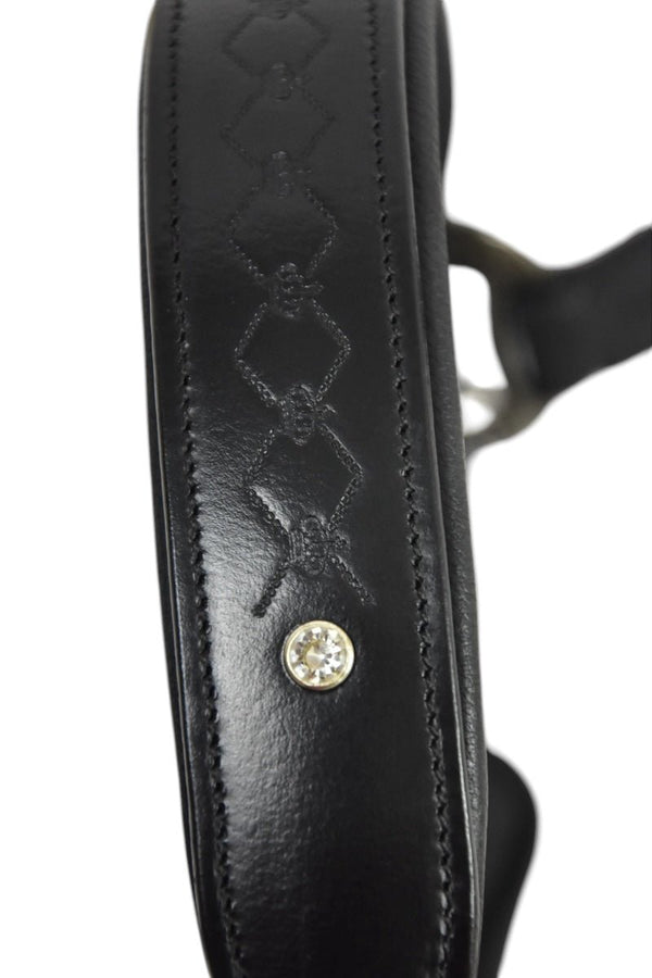 Royal Equestrian Pro Diamond Jog Leather Halter - Royal Equestrian