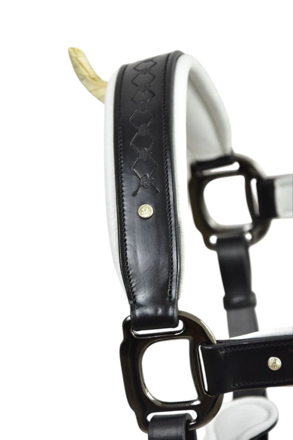 Royal Equestrian Pro Diamond Jog Leather Halter - Royal Equestrian