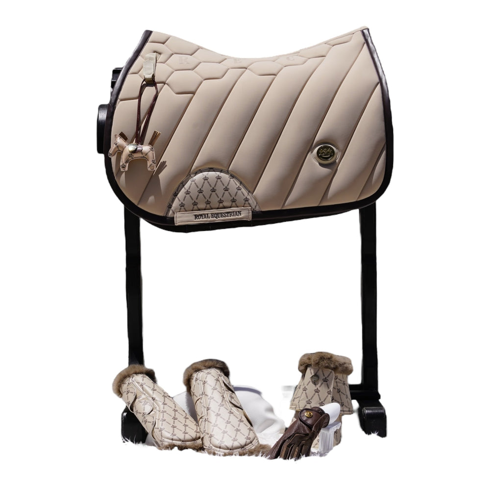 Royal Equestrian Regalia di Roma Jump Schabracke Sand Full - Royal Equestrian