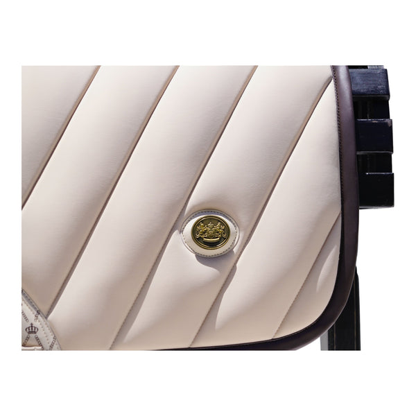 Royal Equestrian Regalia di Roma Jump Saddle Pad Sand Full - Royal Equestrian