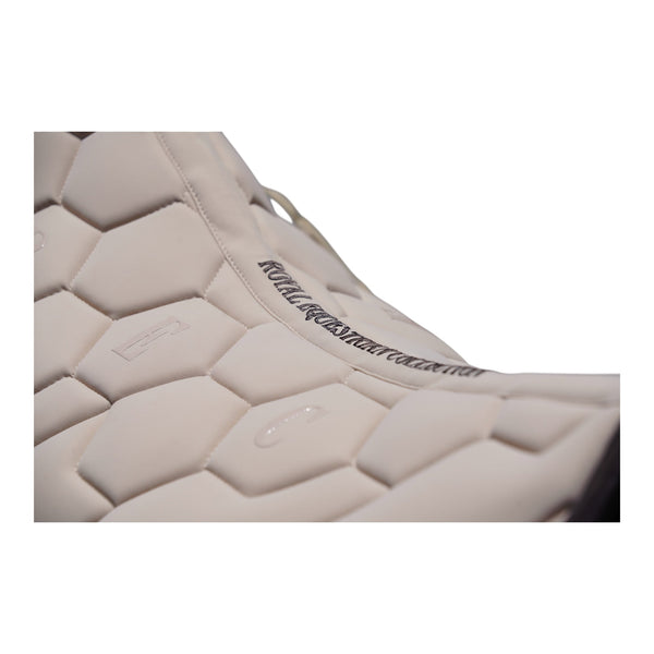 Royal Equestrian Regalia di Roma Jump Saddle Pad Sand Full - Royal Equestrian