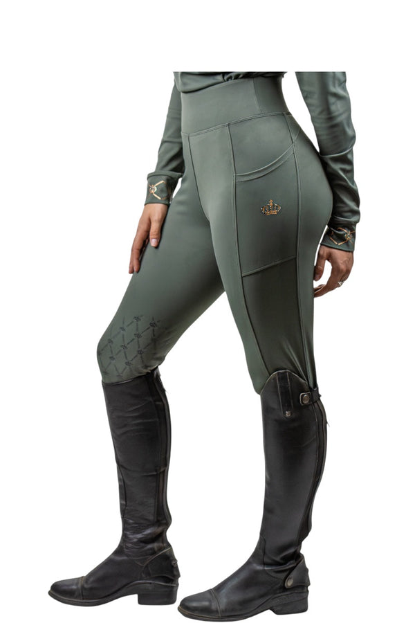 Royal Equestrian Lepouvoir Crystal Pro Riding Knee Tights - Royal Equestrian