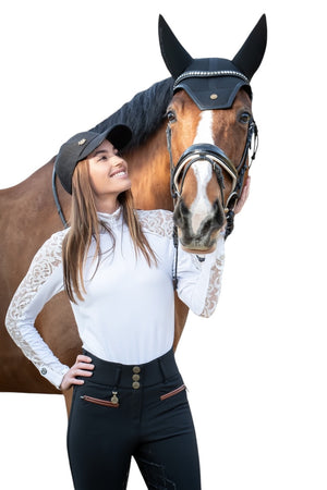 Royal Equestrian Show Shirt with Lace