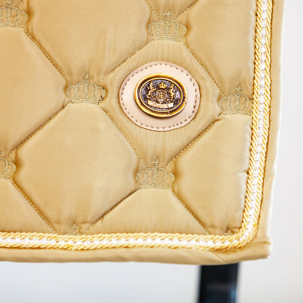 Royal Equestrian Dressage Saddle Pad Crystal Champagne Full - Royal Equestrian
