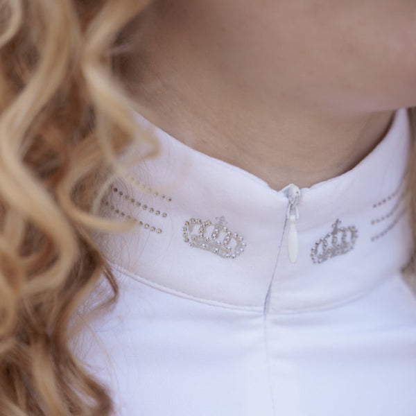 Royal Equestrian Show Shirt with Lace - Royal Equestrian