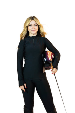 Royal Equestrian Sunshirt Base Layer Zwart - Royal Equestrian