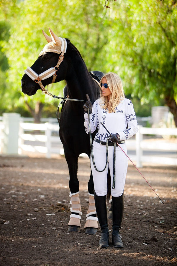 Royal Equestrian Lined Brushing Boots Champagne - Royal Equestrian