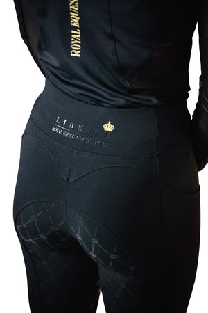 Royal Equestrian Full Grip Riding Tights Black - Royal Equestrian
