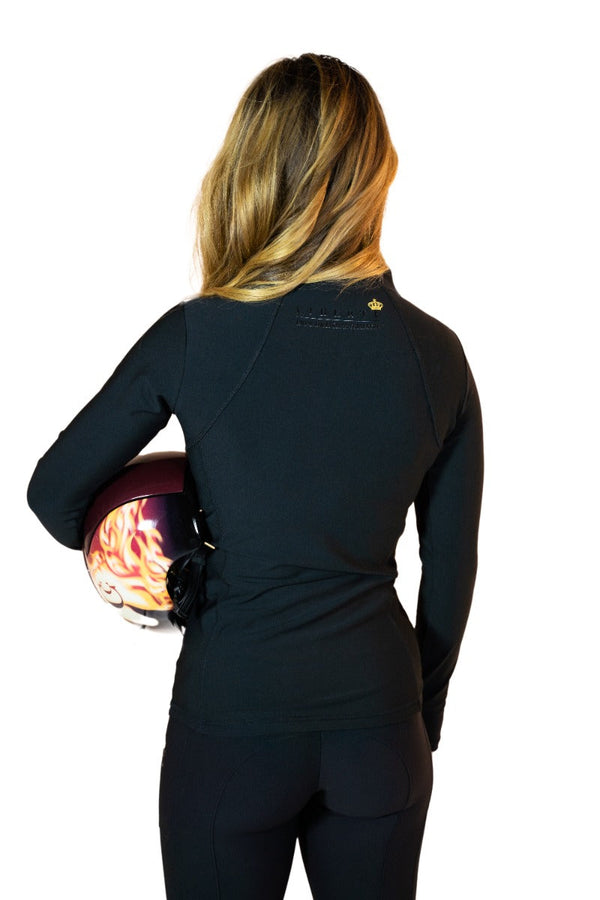 Royal Equestrian Knee Grip Riding Tights Black - Royal Equestrian